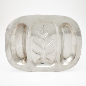 Mexican Sterling Silver Well-and-Tree Platter