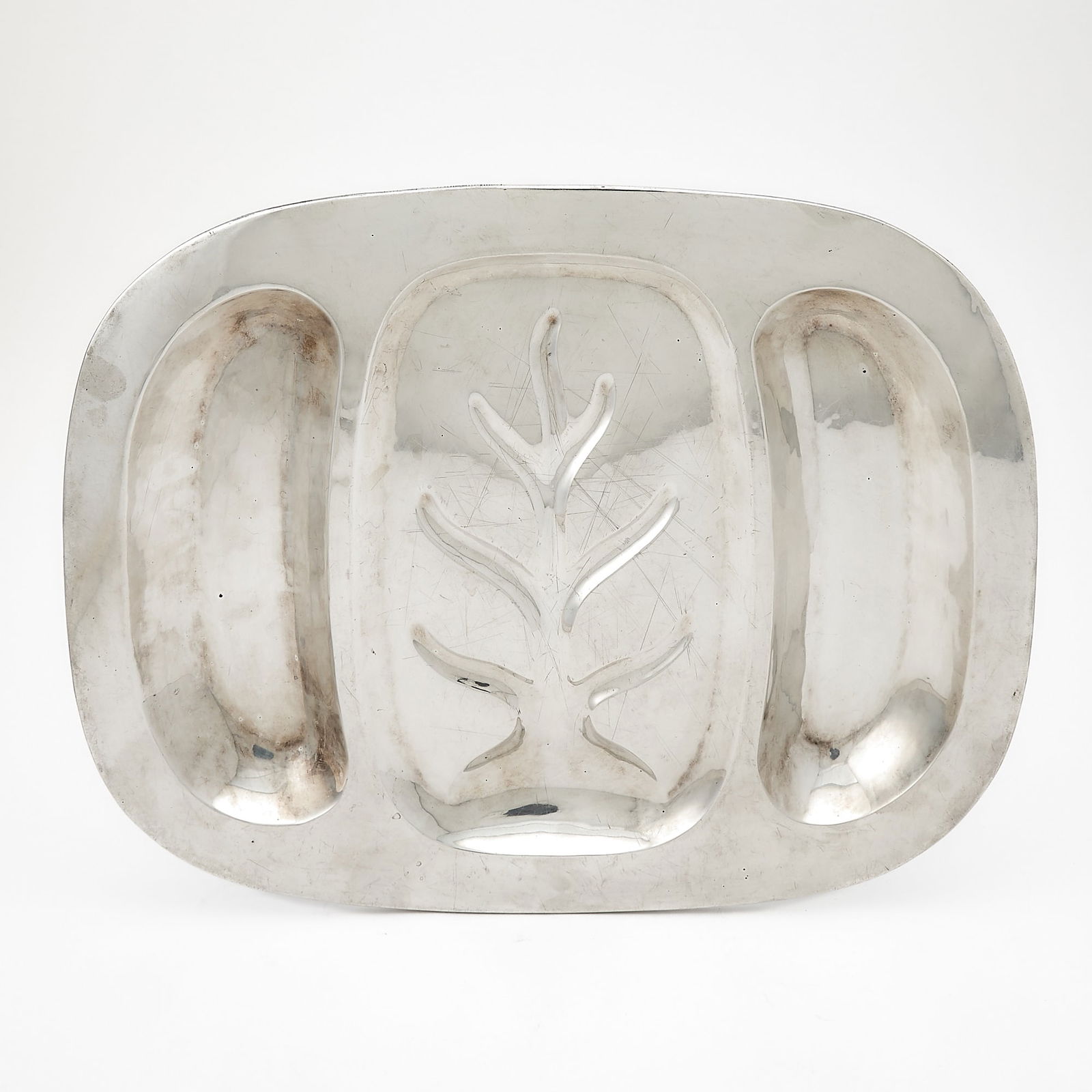 Mexican Sterling Silver Well-and-Tree Platter (1 of 3)