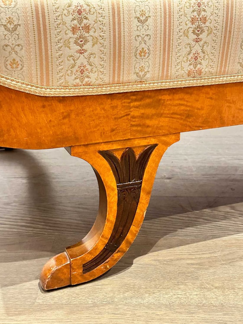 Biedermeier Maple Upholstered Sofa - 4