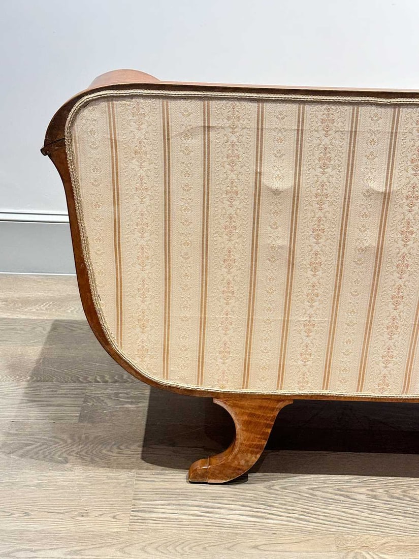 Biedermeier Maple Upholstered Sofa - 7