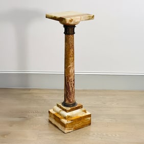 Gilt-Metal Mounted Onyx Pedestal