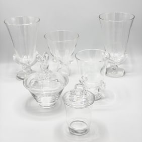 Group of Steuben Glass Table Articles
