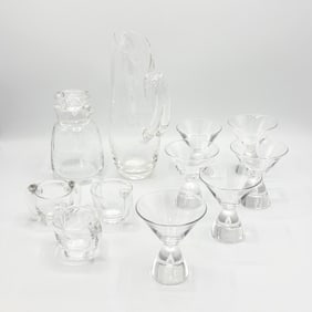 Group of Steuben Glass Barware