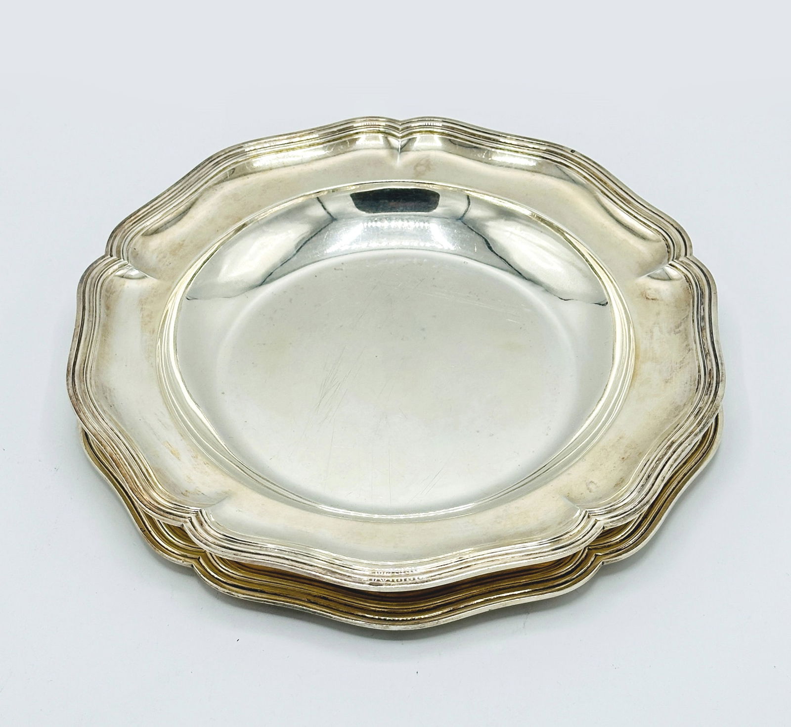 French Silver Serving Bowl and Tray (1 of 8)
