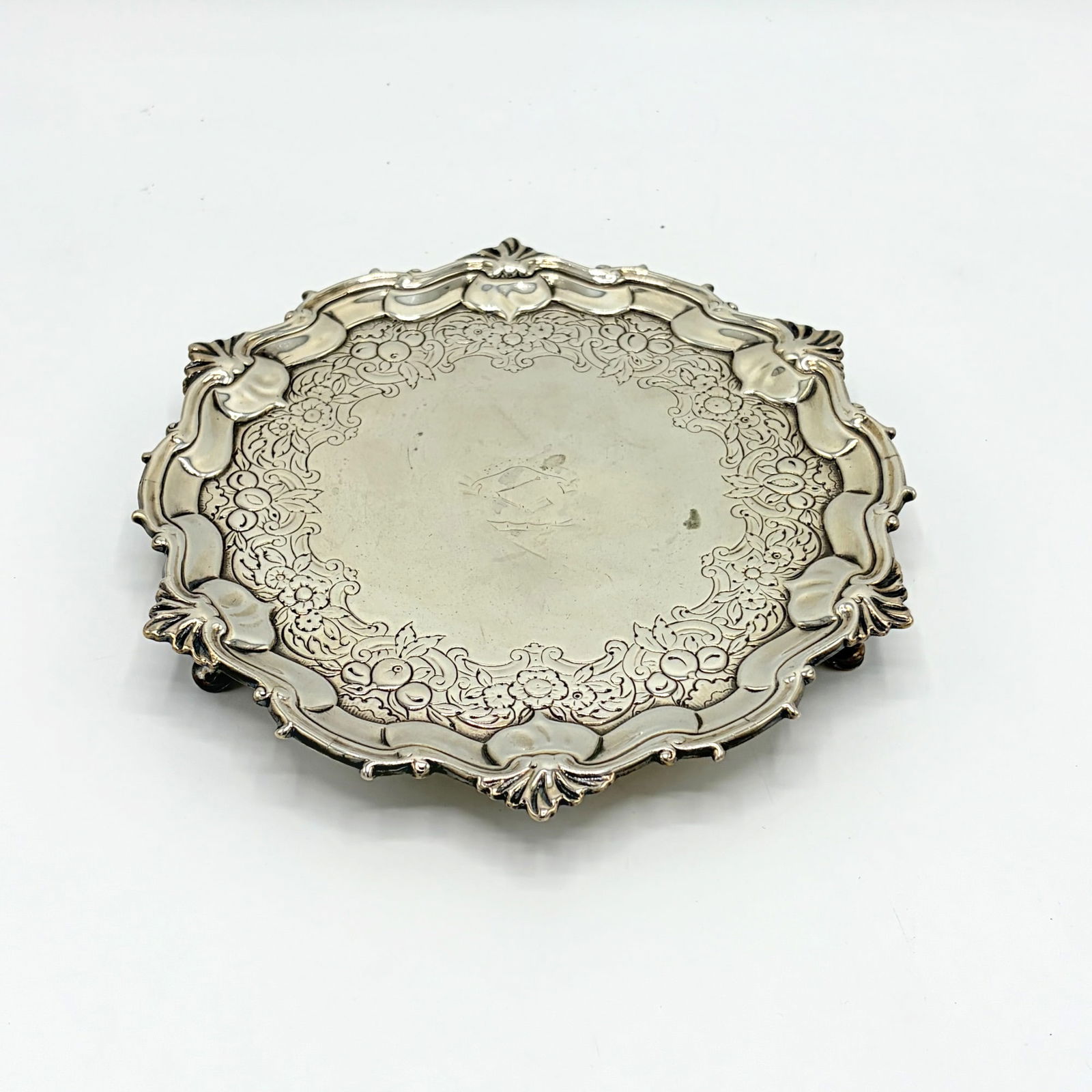 Scottish George III Sterling Silver Salver (1 of 8)