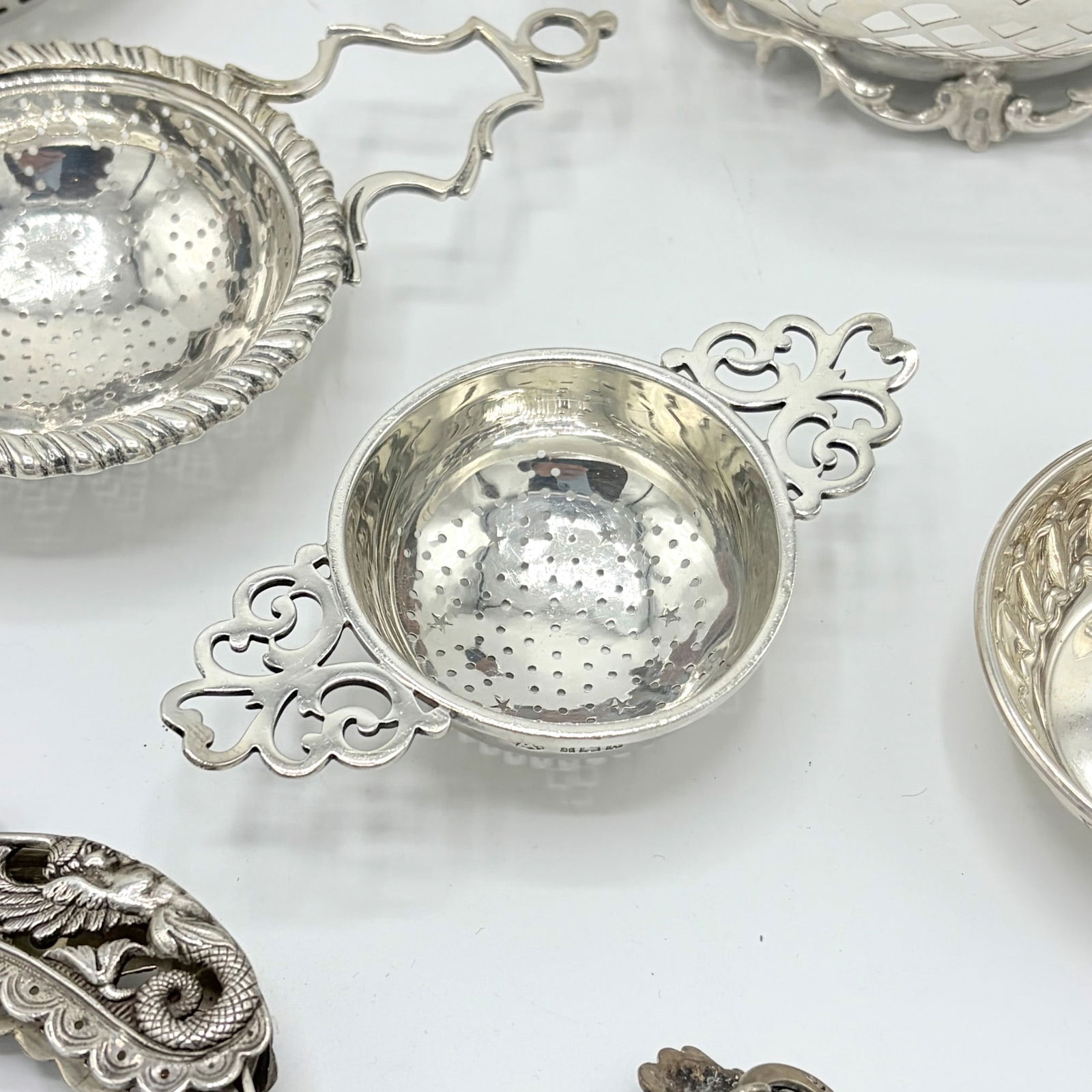 Group of Silver Table Articles - 10