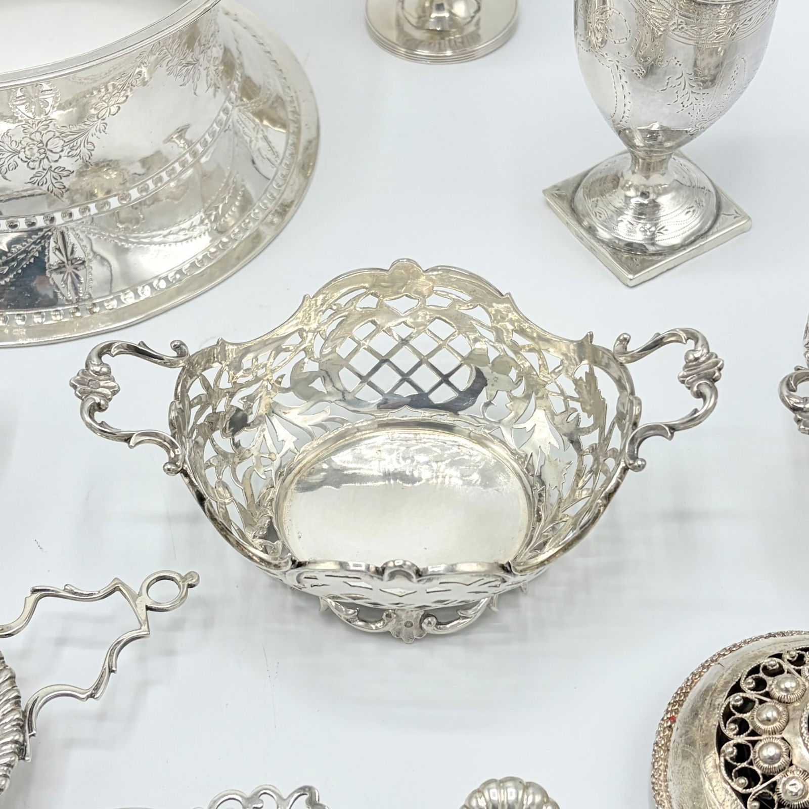 Group of Silver Table Articles - 8