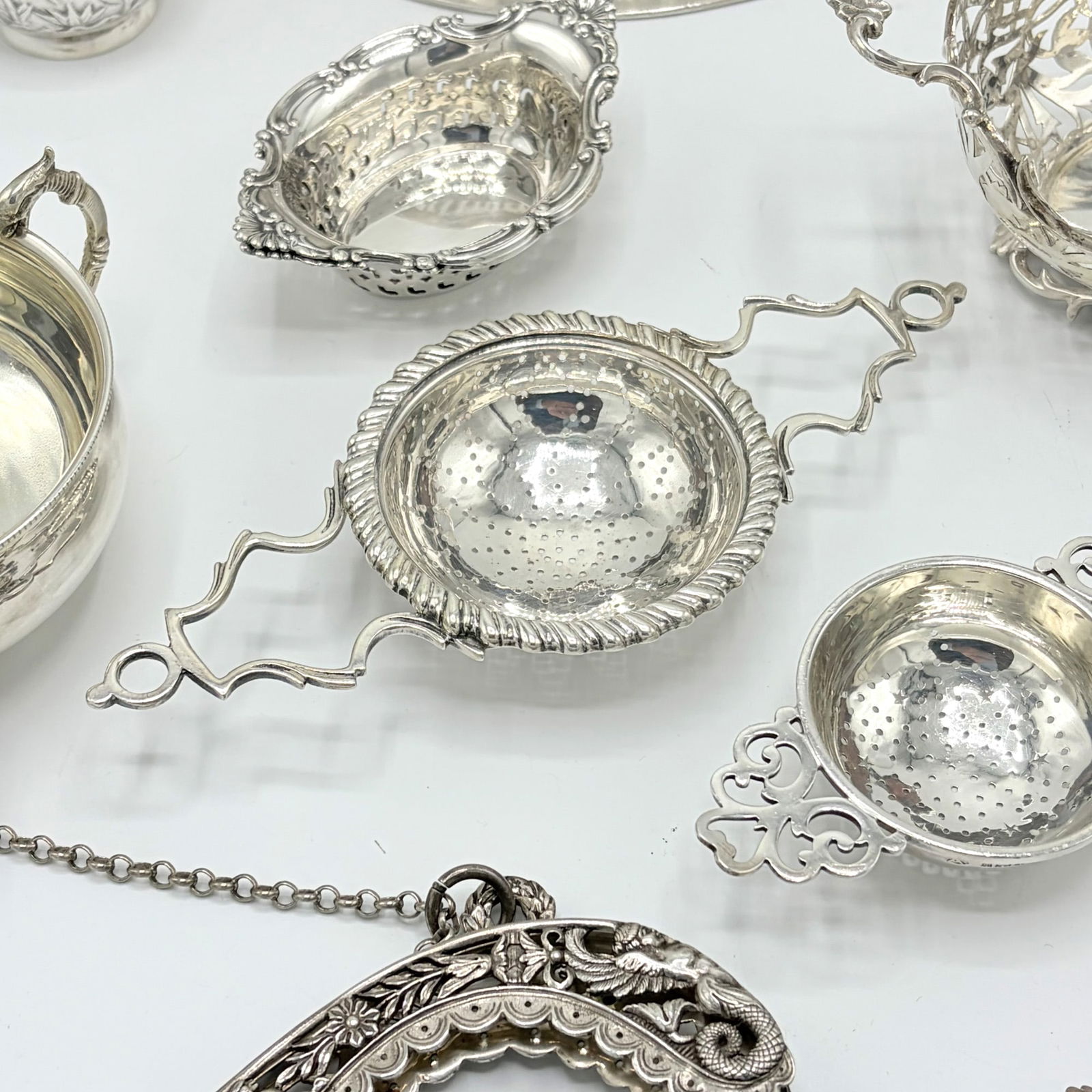 Group of Silver Table Articles - 9