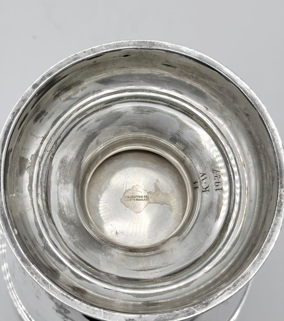 George V Sterling Silver Covered Two Handled Cup - 5