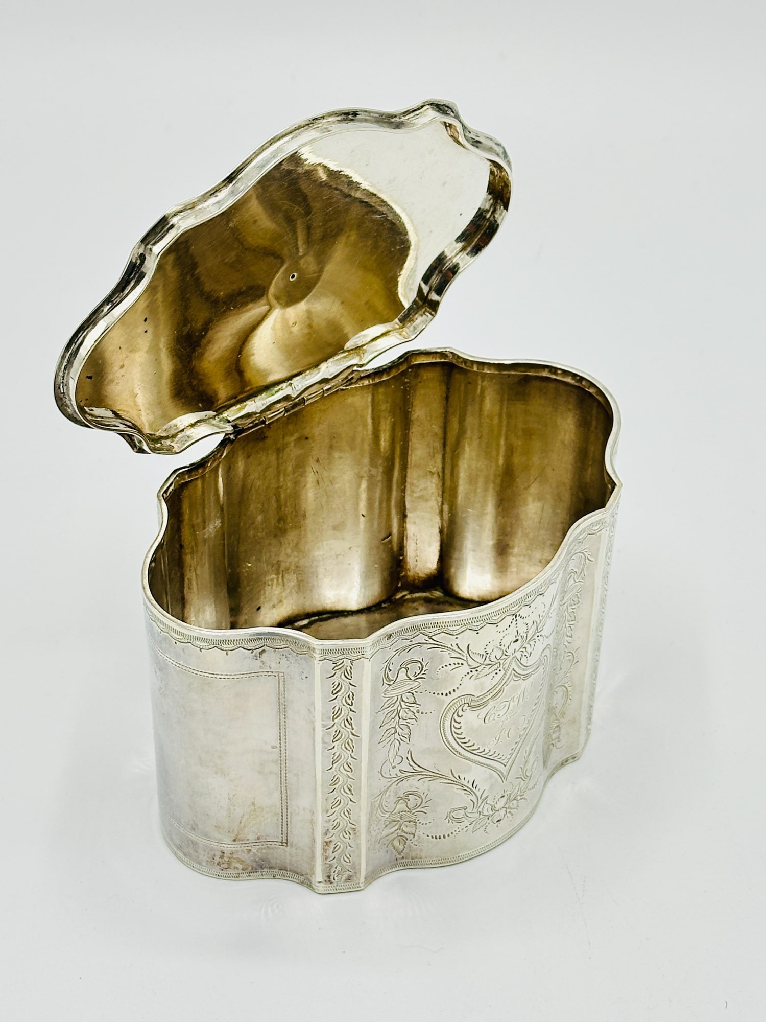 American Silver Tea Caddy - 5