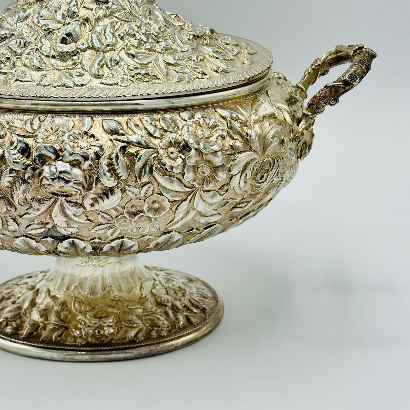 American Sterling Silver Covered Tureen - 4