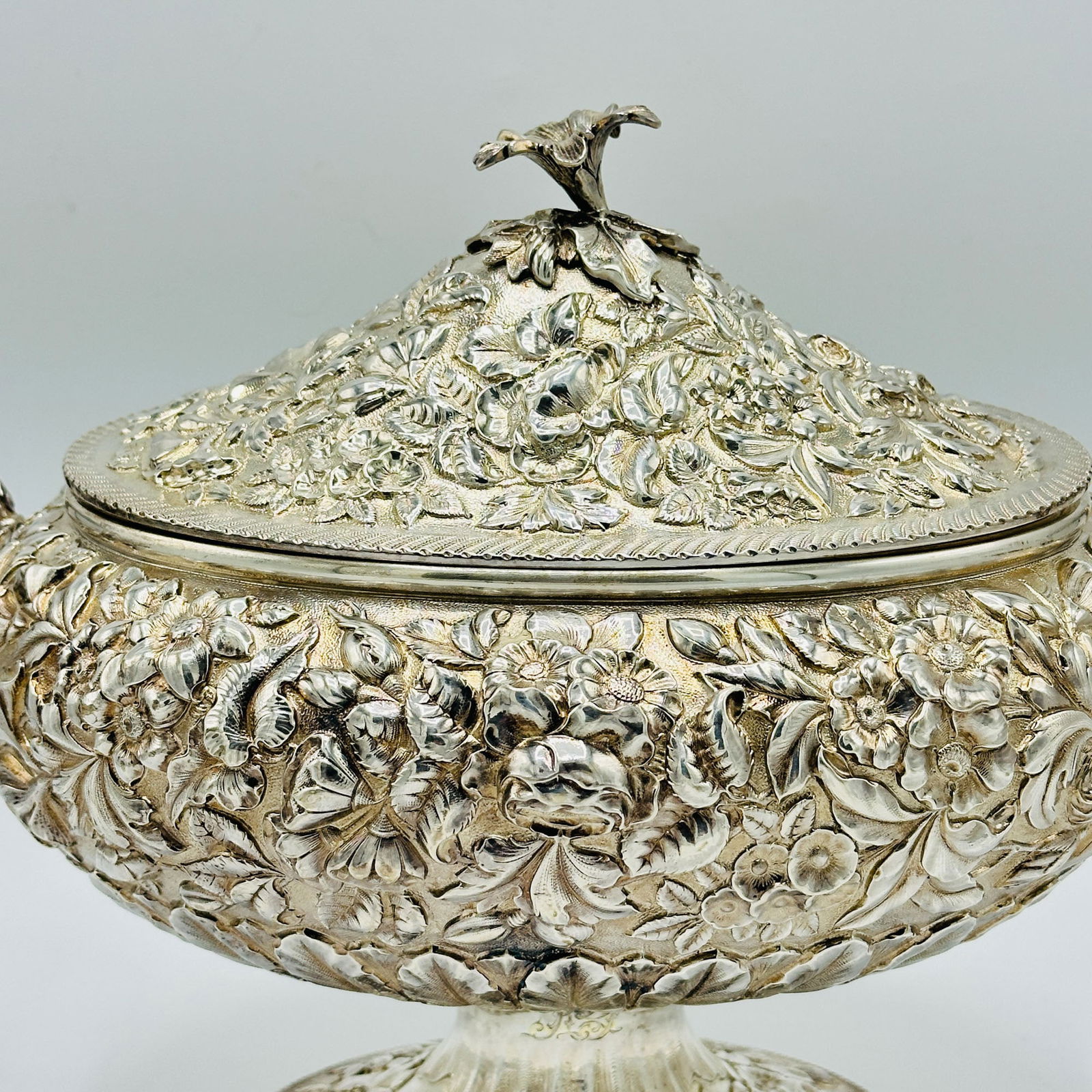 American Sterling Silver Covered Tureen - 5