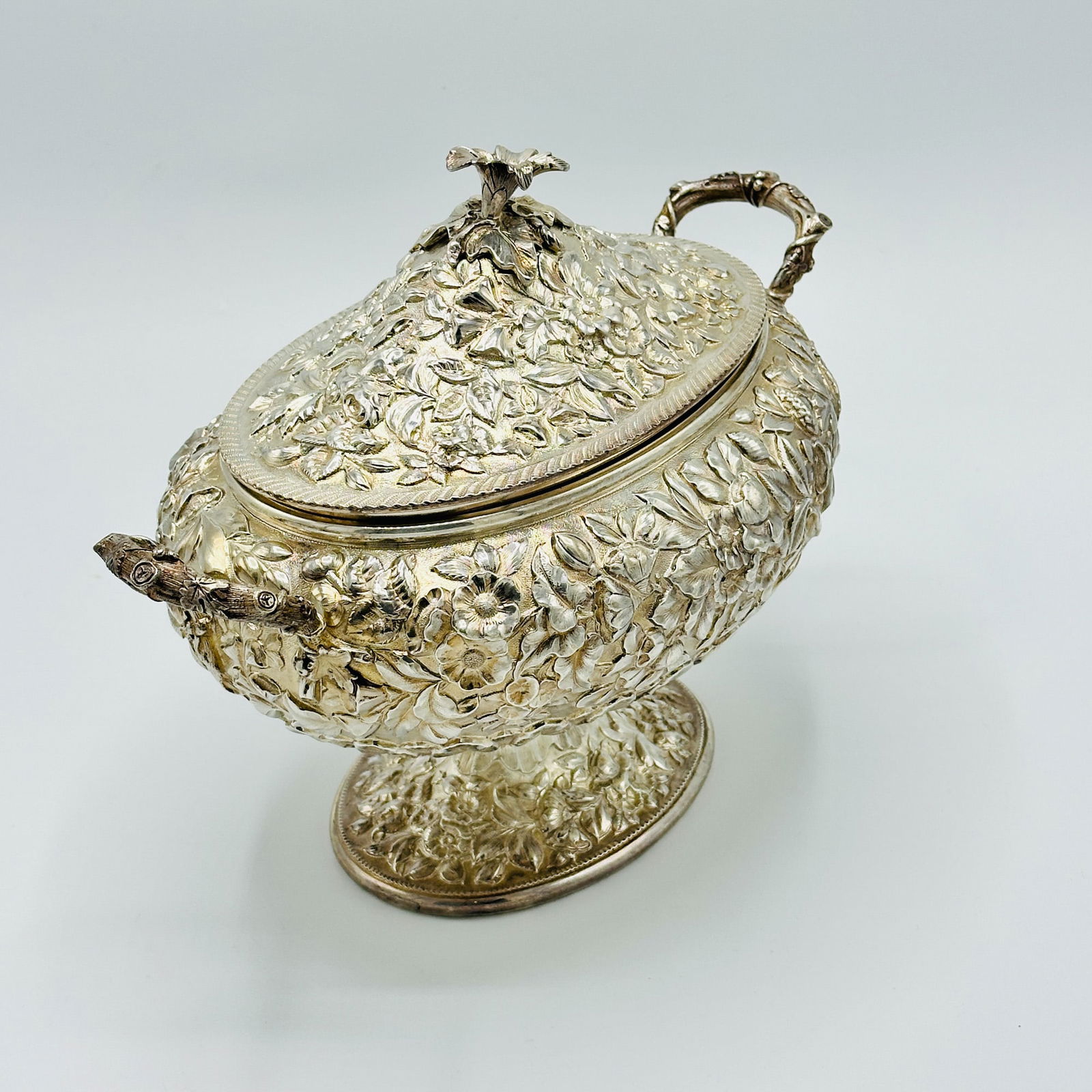 American Sterling Silver Covered Tureen - 6