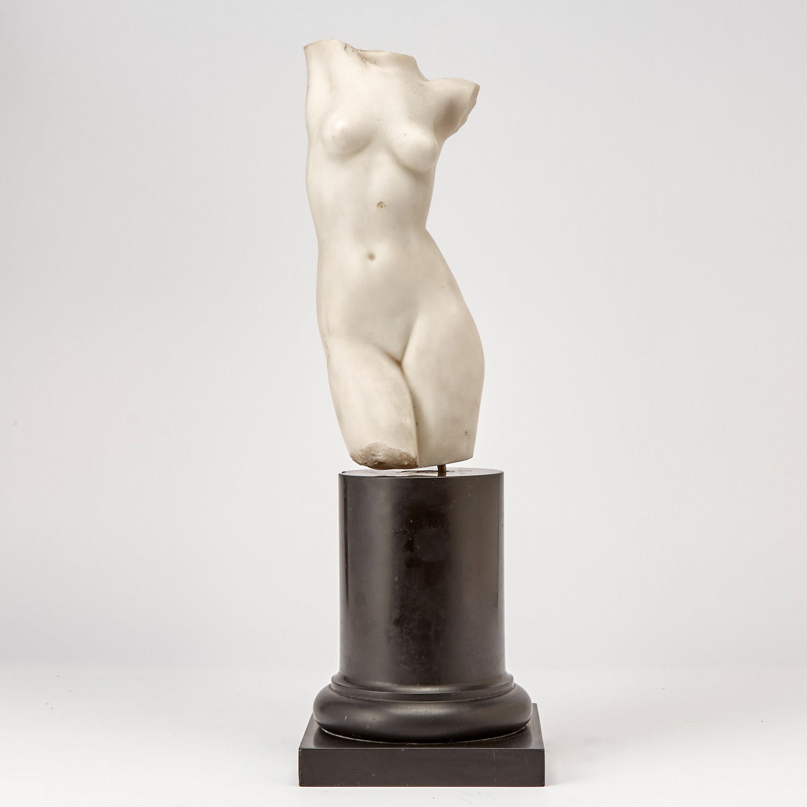 Jo (Joseph) Davidson: American, 1883-1952 Torse De Femme, 1932 Signed Jo Davidson near the base Marble Height 12 inches (30.5 cm) Minor soiling to the stone; small pock mark near the center of the torso and at the bottom