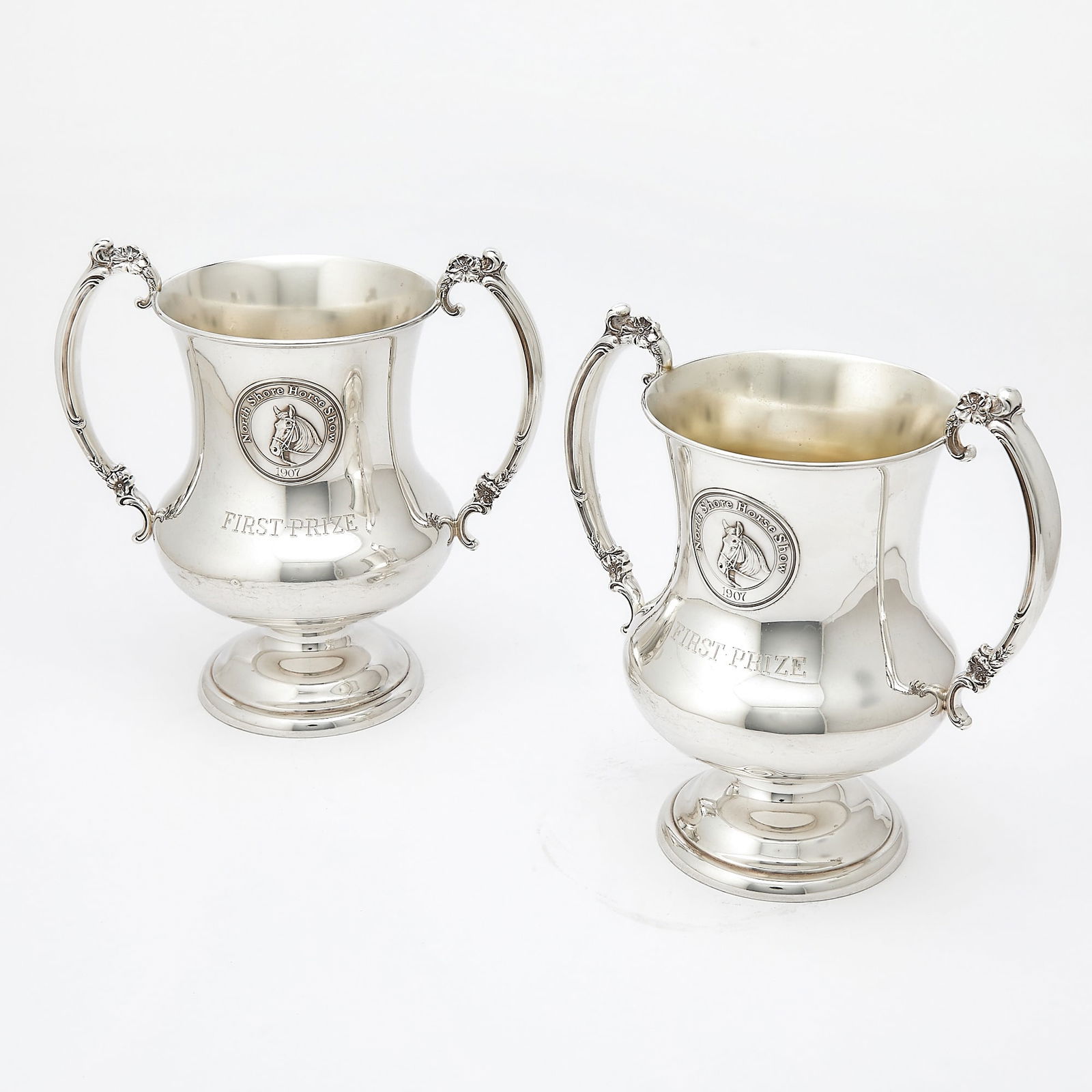 Two American Sterling Silver Horse Trophies (1 of 5)