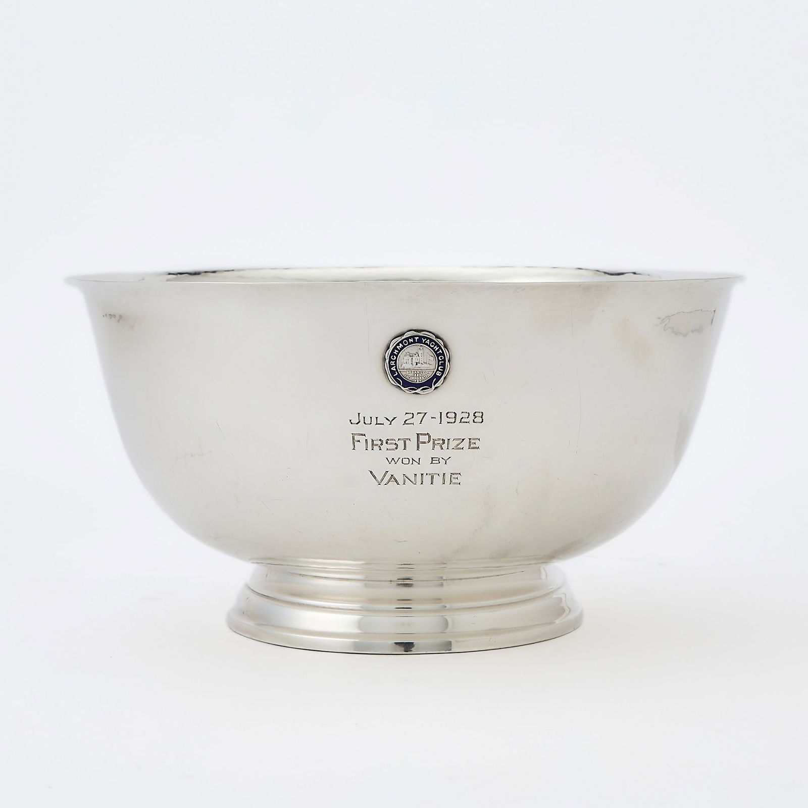 American Sterling Silver Yachting Trophy Bowl, Presented to H.P. Whitney's Vanitie (1 of 5)