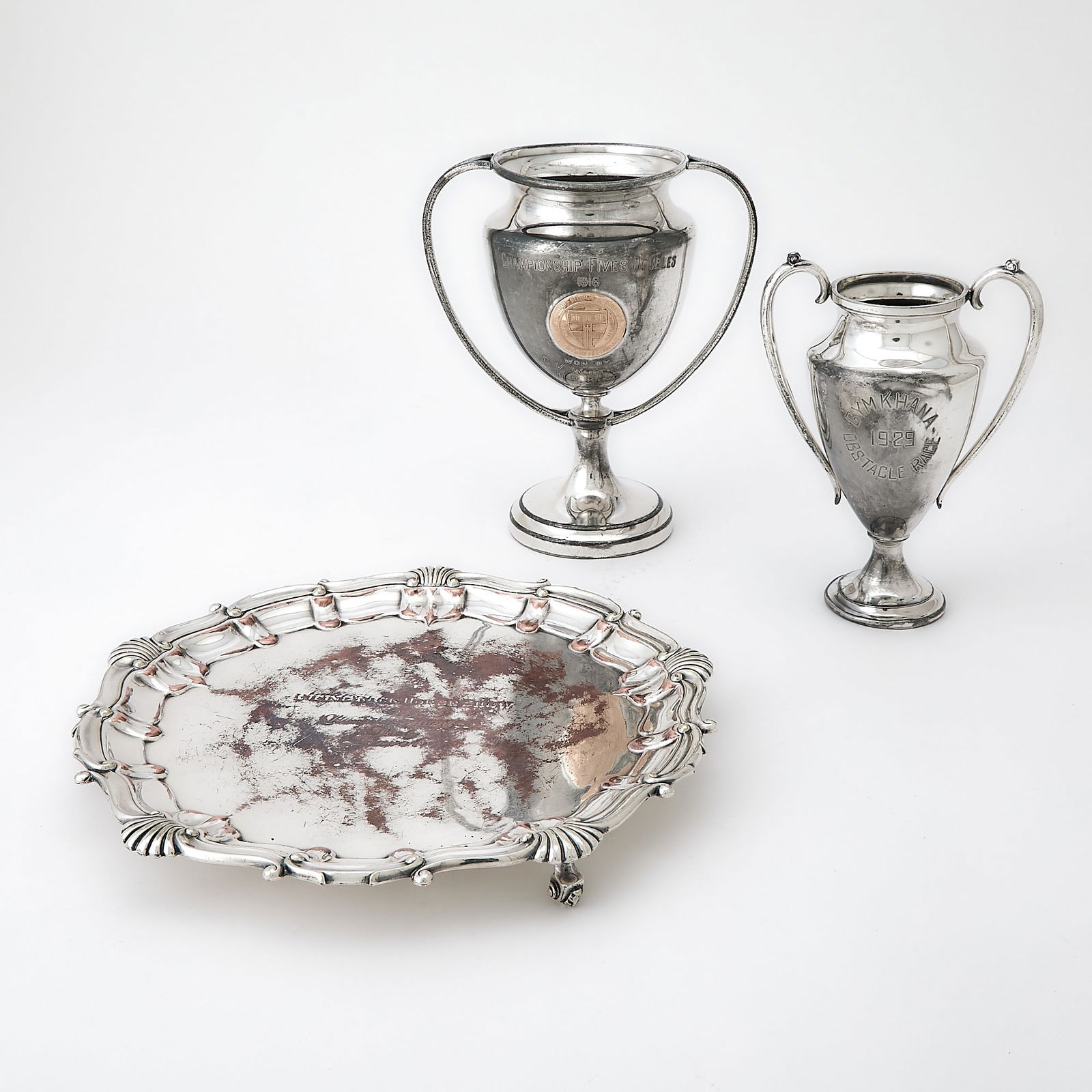 Group of Silver Plated Trophies (1 of 7)