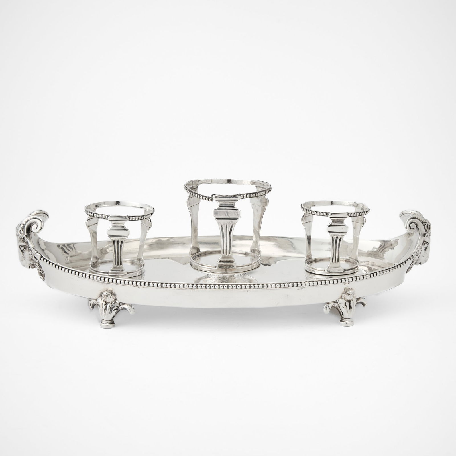 George III Sterling Silver Inkstand (1 of 4)