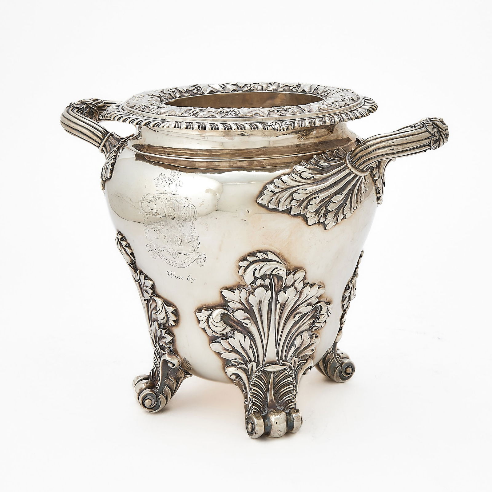 George IV Sterling Silver Wine Cooler (1 of 6)