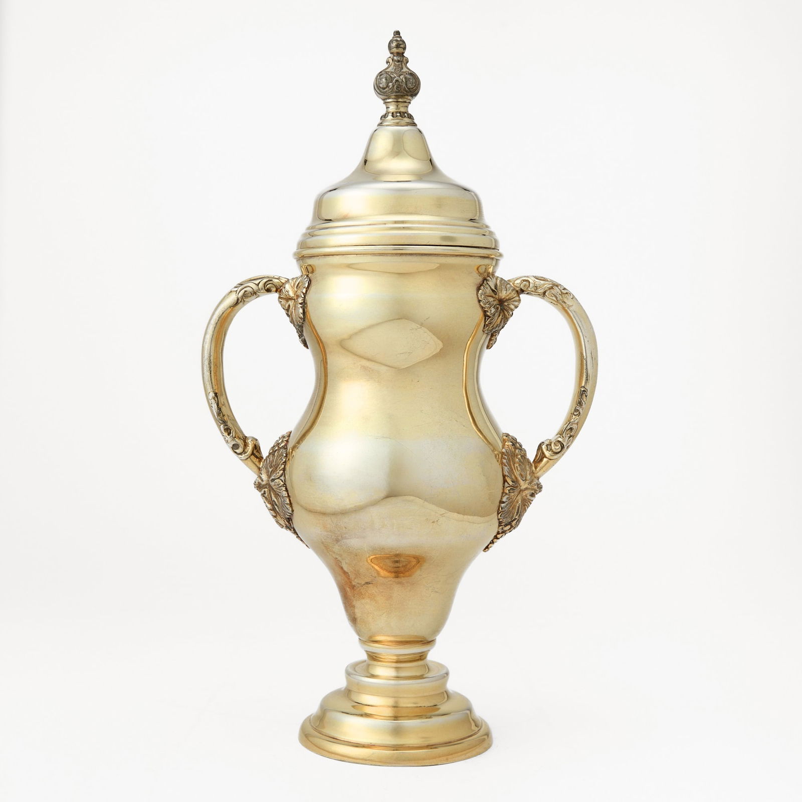 American Sterling Silver-Gilt and Silver Plate Covered Cup (1 of 5)