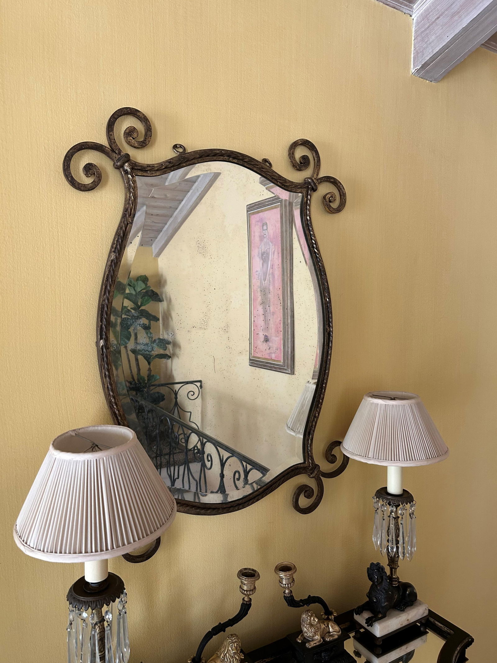 Italian Gilt-Metal Mirror (1 of 4)