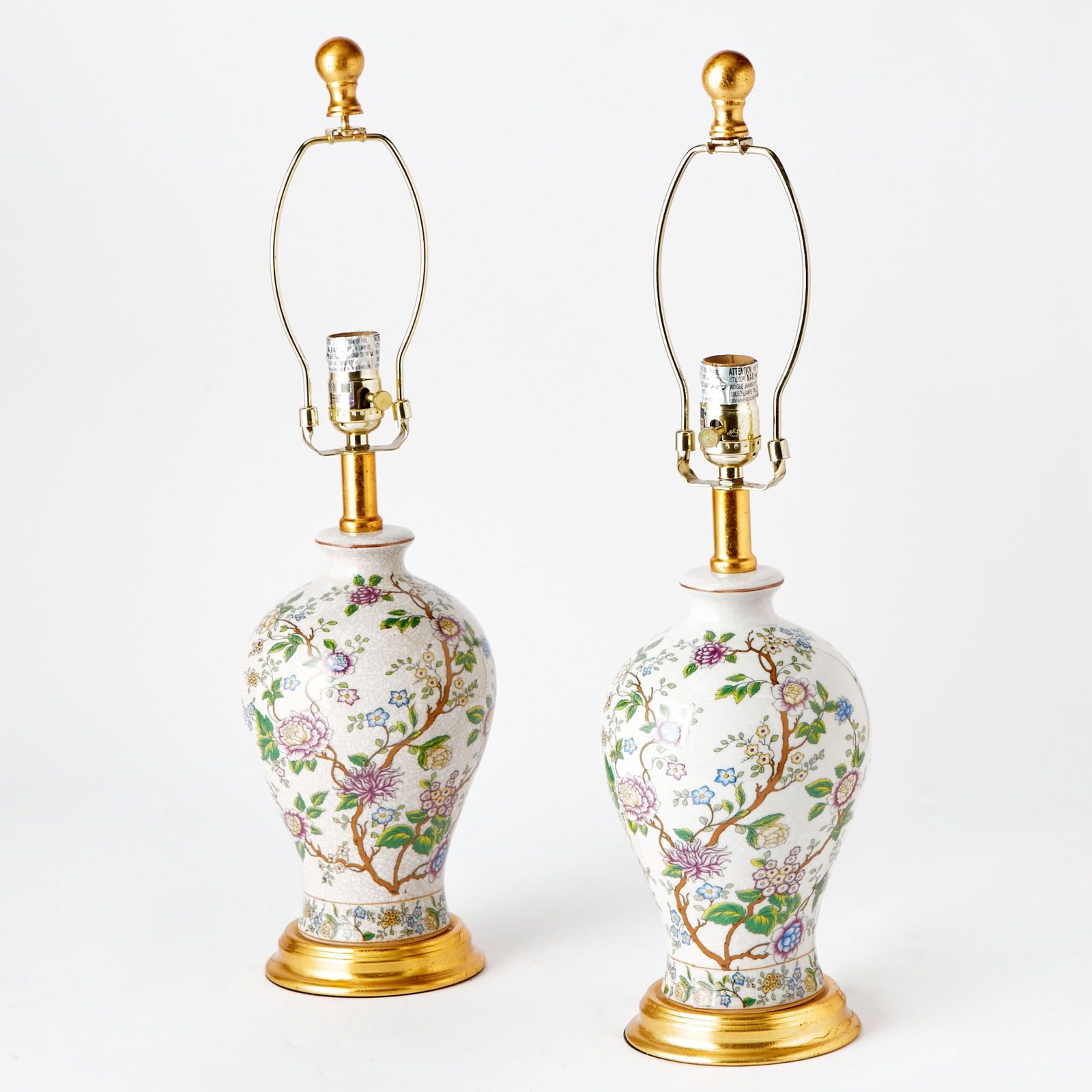 Pair of Chinese Porcelain Table Lamps (1 of 3)