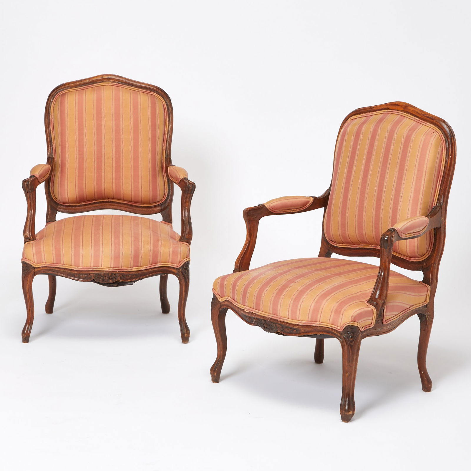 Pair of Louis XV Beechwood Fauteuils (1 of 2)