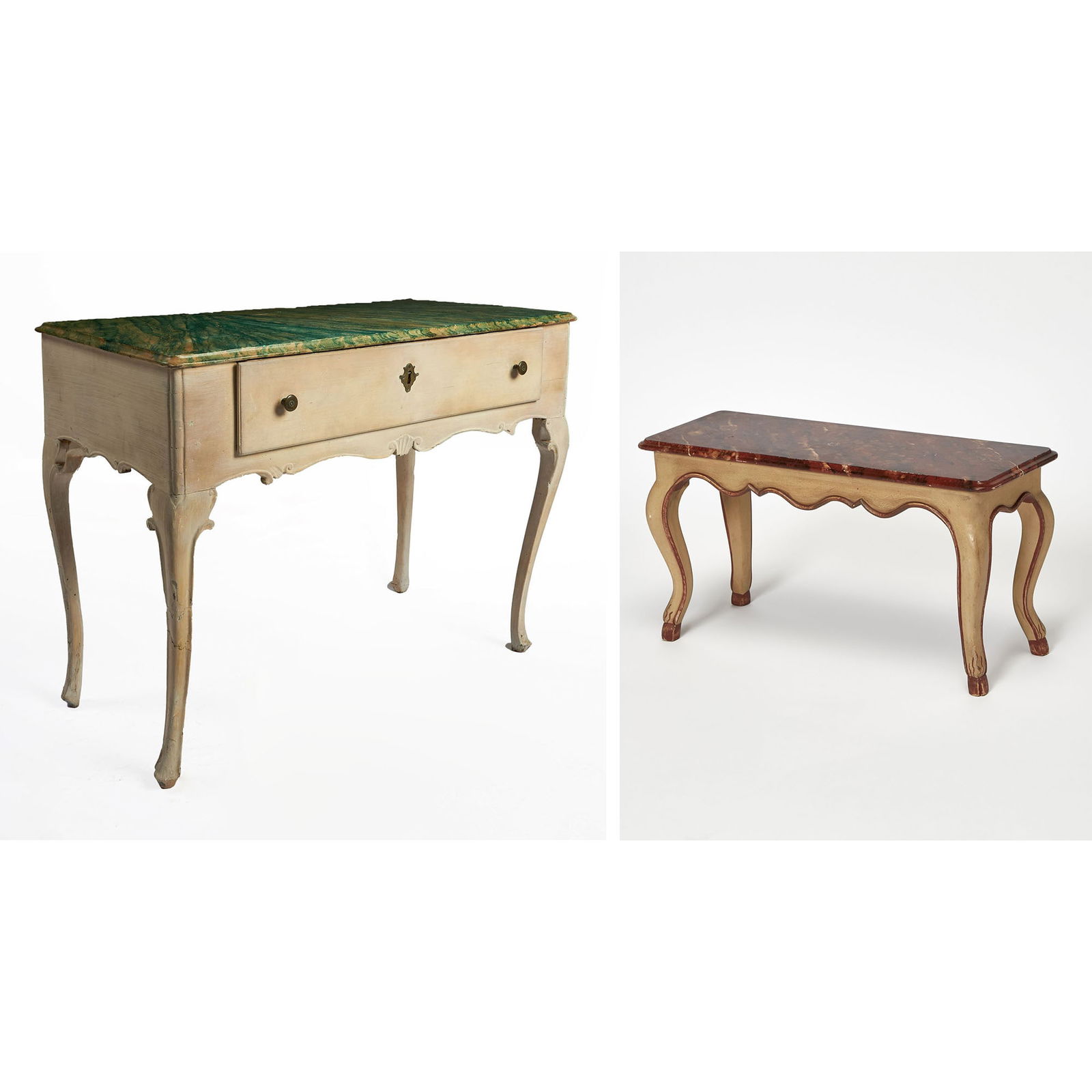 Italian Rococo Painted Side Table (1 of 8)