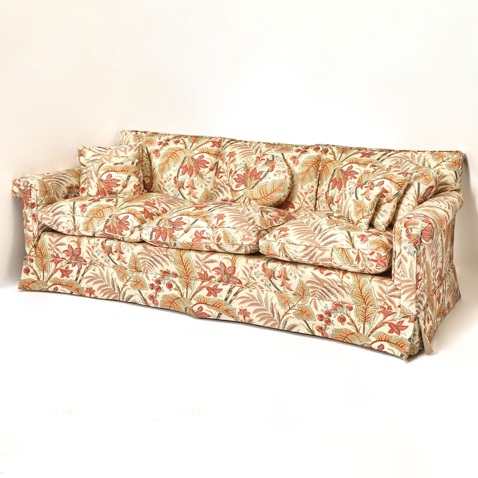 Modern Upholstered Floral Covered Sofa (1 of 2)