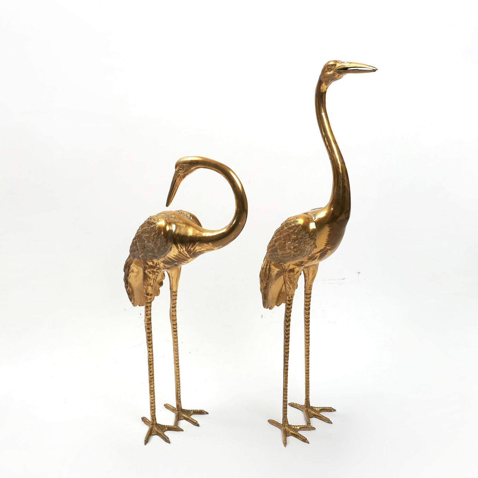 Pair of Brass Figures of Cranes (1 of 6)