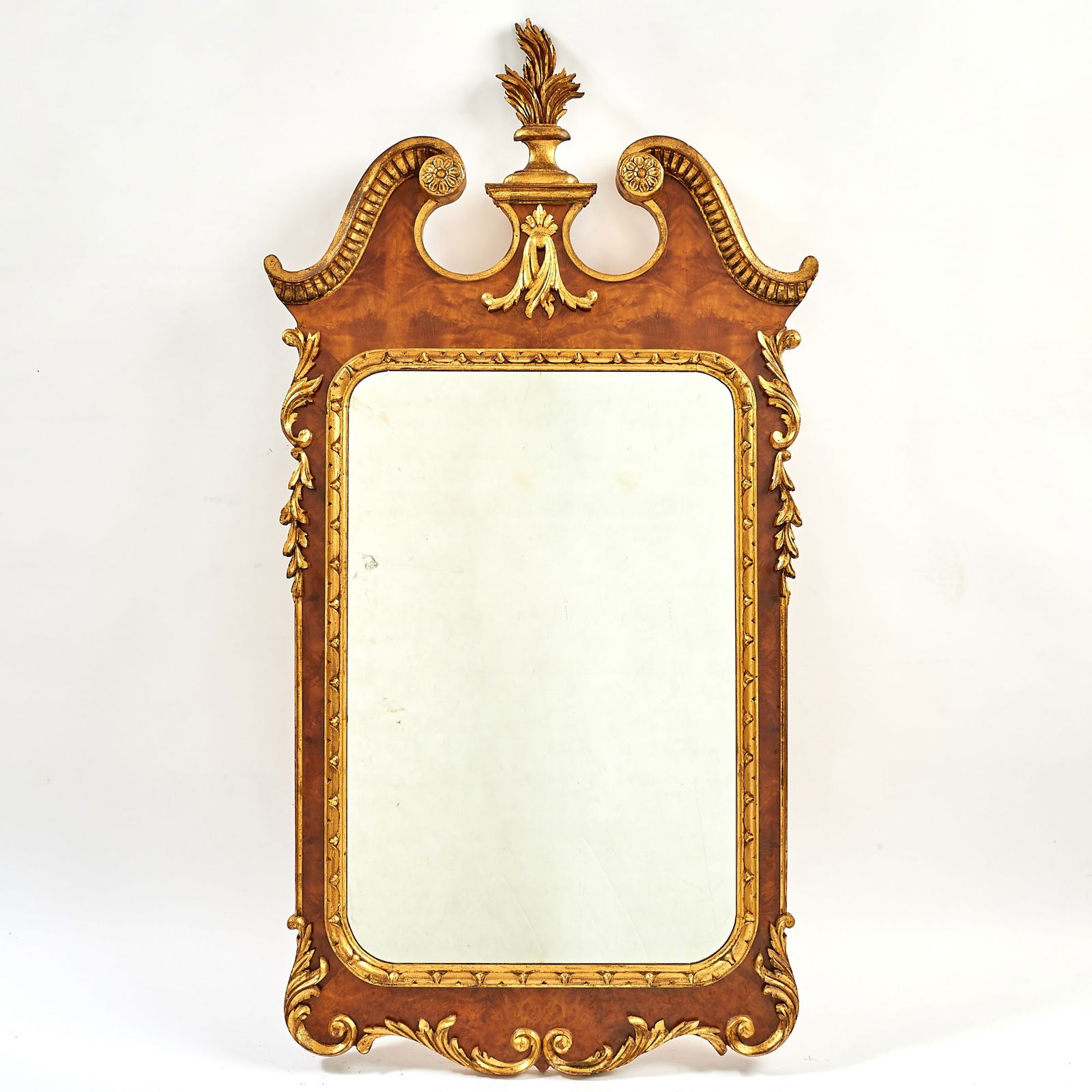 George III Style Parcel-Gilt Mahogany Mirror (1 of 3)