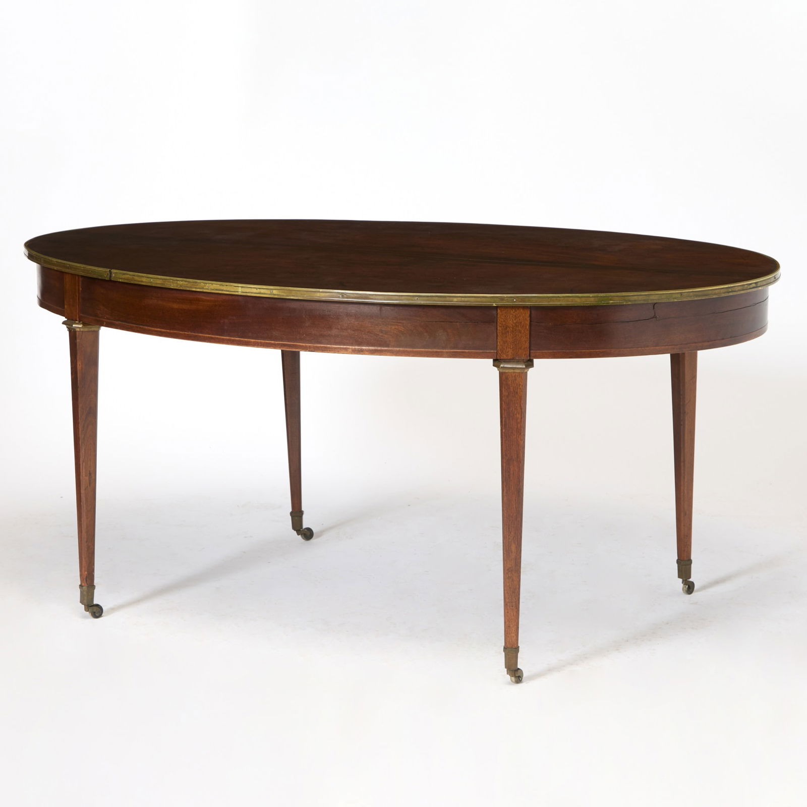 Louis XVI Style Brass Mounted Mahogany Dining Table (1 of 5)