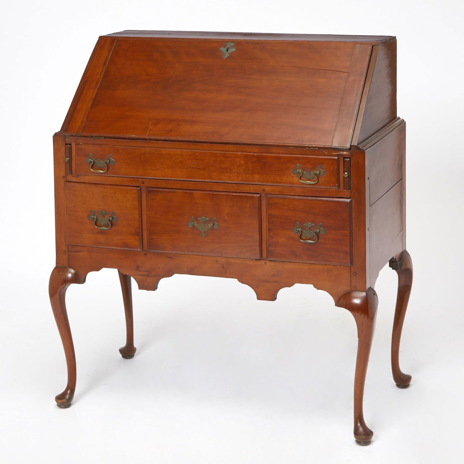 American Queen Anne Cherry Slant Top Desk (1 of 4)