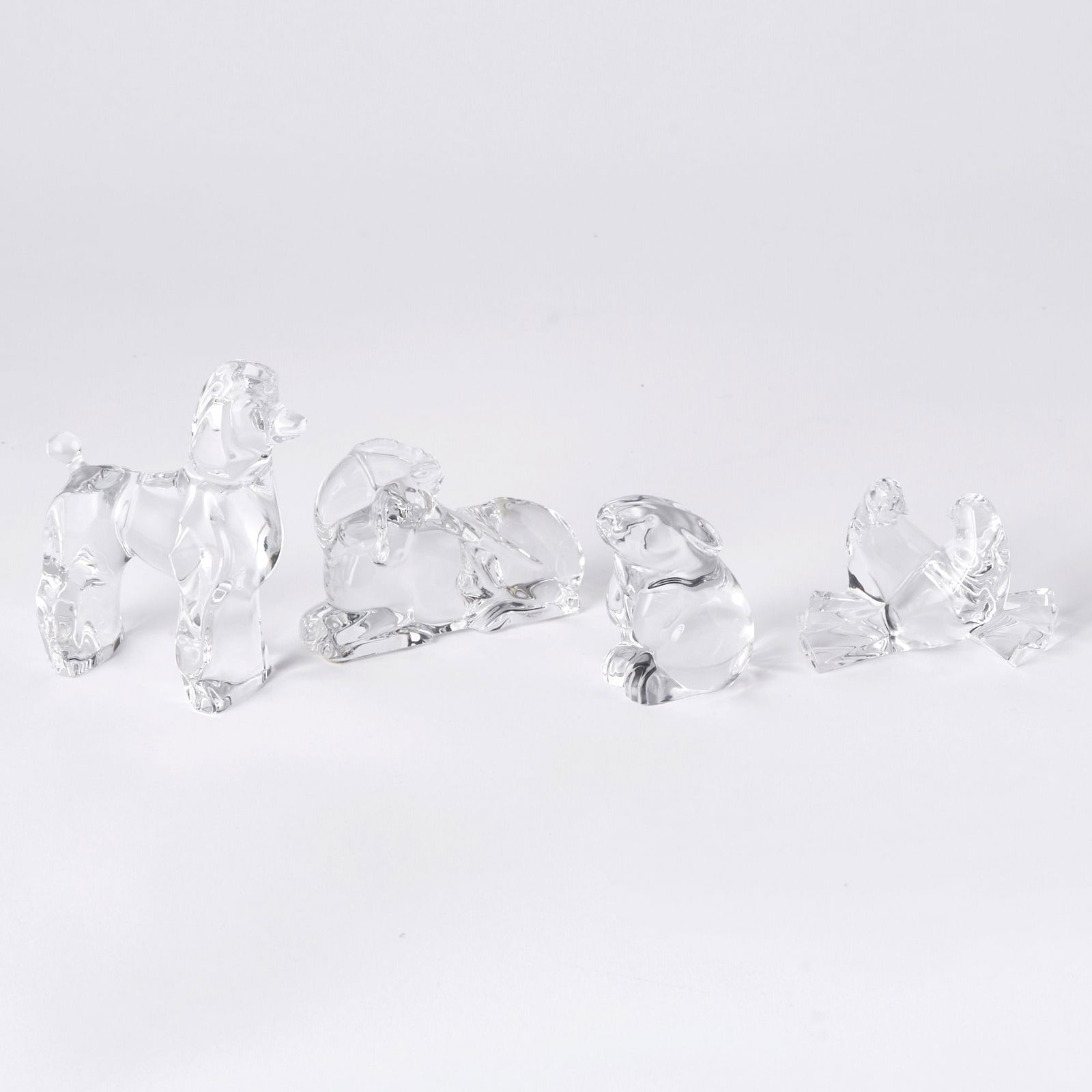Group of Four Baccarat Glass Figures of Animals and Birds (1 of 3)