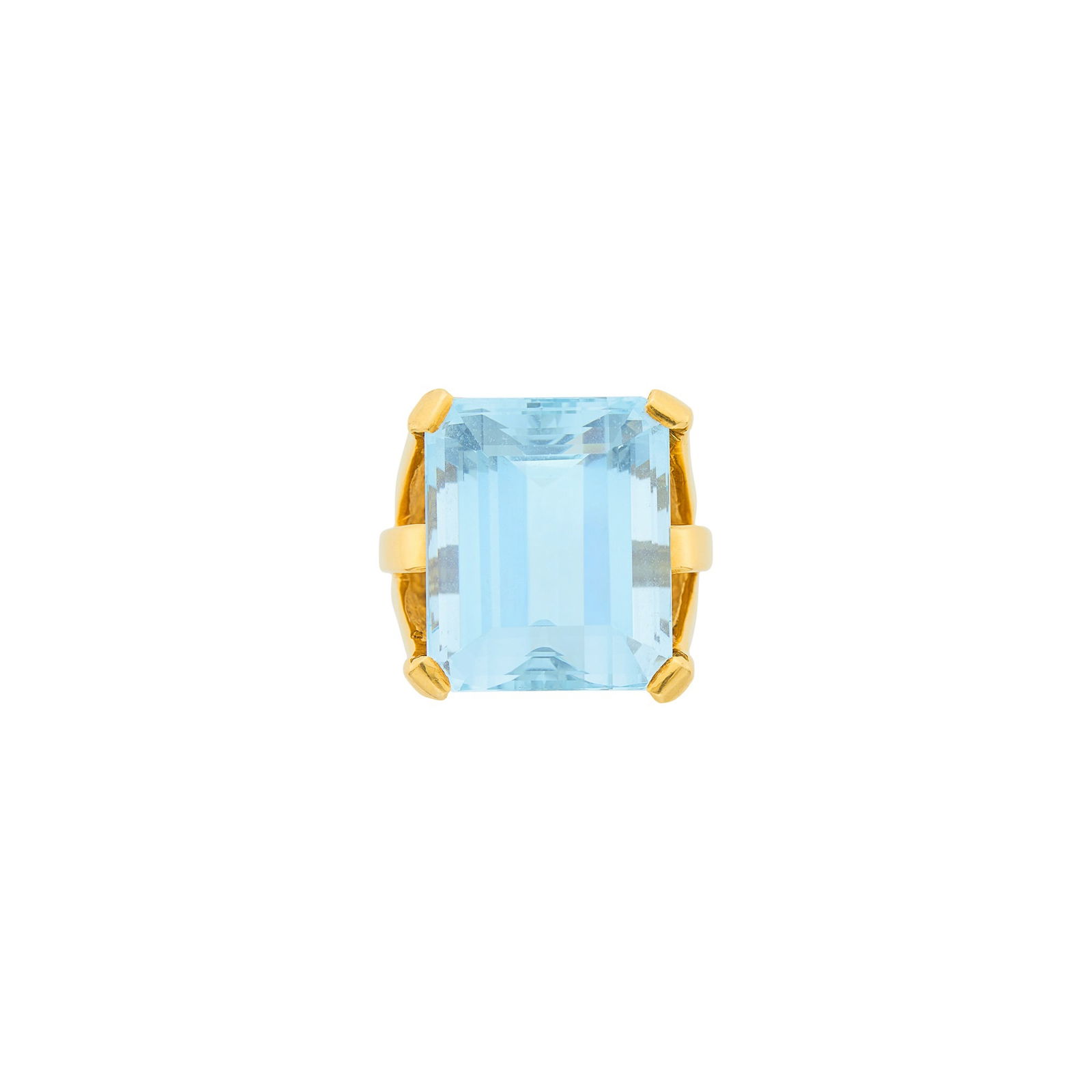 Gold and Aquamarine Ring (1 of 2)