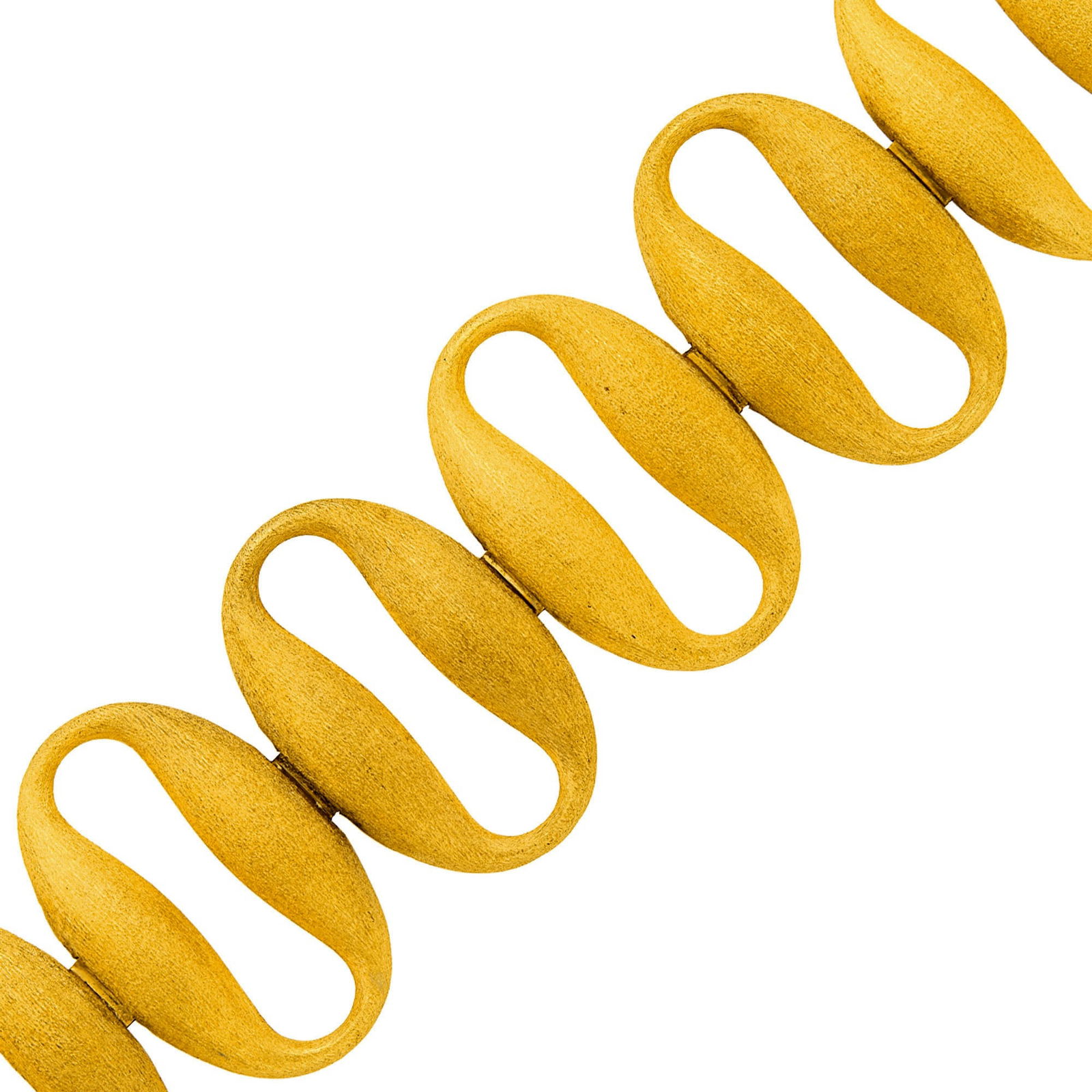 Wide Gold Oval Link Bracelet (1 of 2)