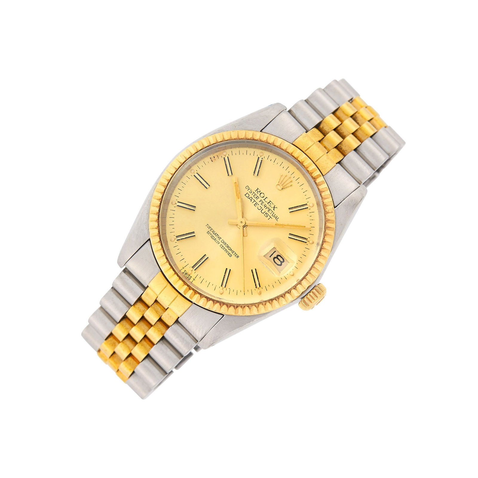 Rolex Gentleman's Stainless Steel and Gold 'Datejust' Wristwatch, Ref. 16013 (1 of 1)