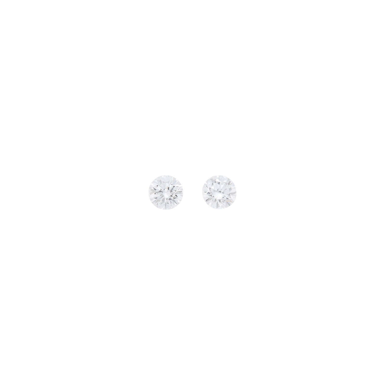 Pair of White Gold and Diamond Stud Earrings (1 of 1)