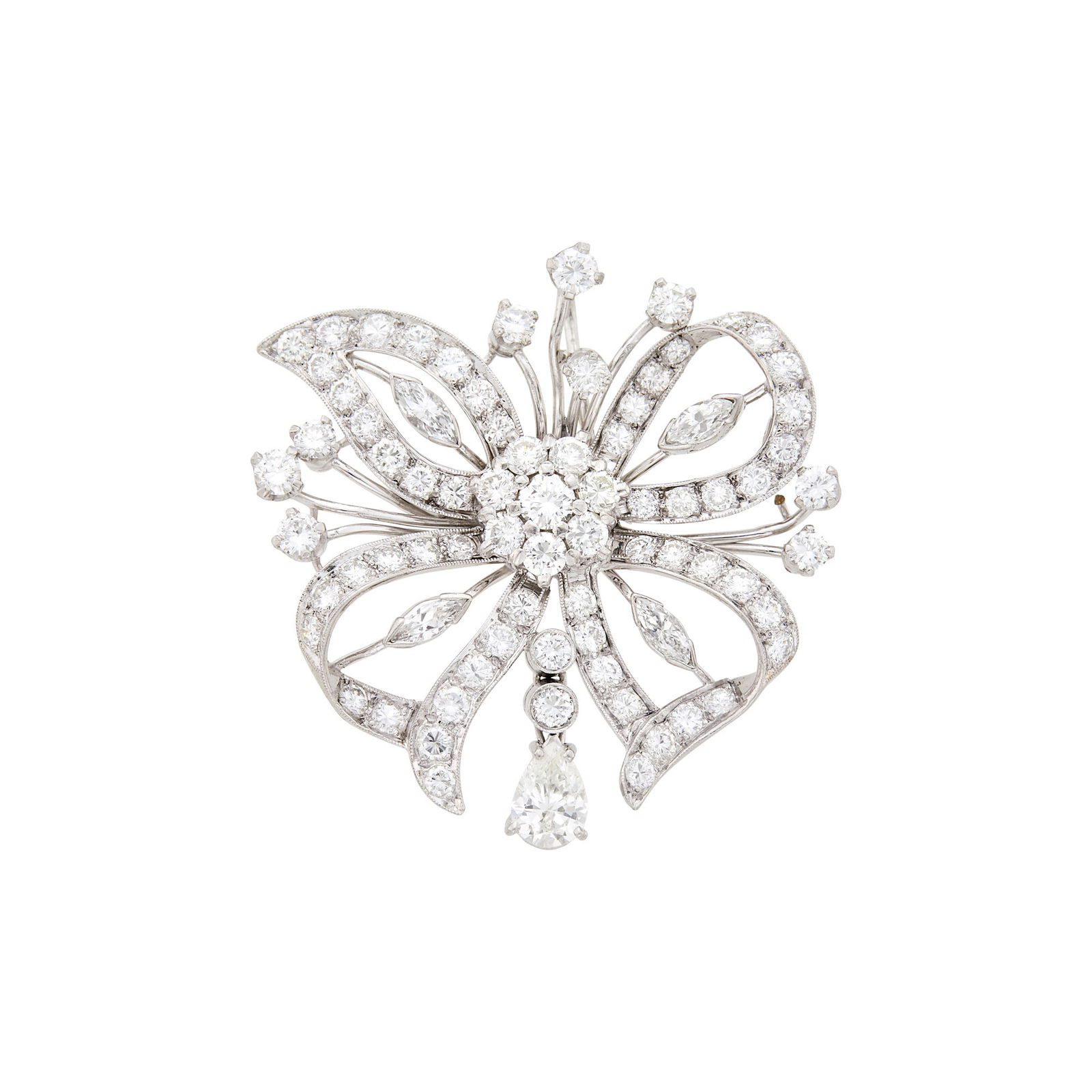 Platinum and Diamond Pendant-Brooch (1 of 1)