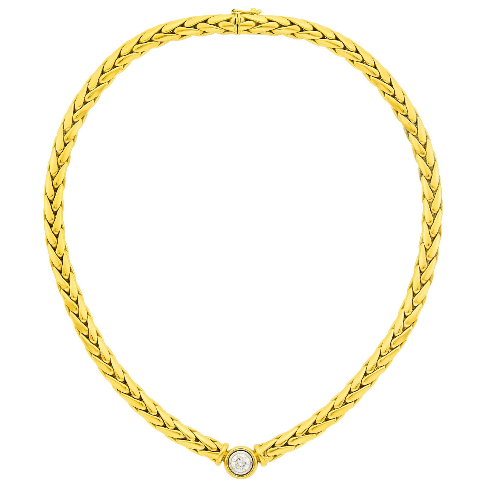 Wempe Two-Color Gold and Diamond Neckalce (1 of 1)