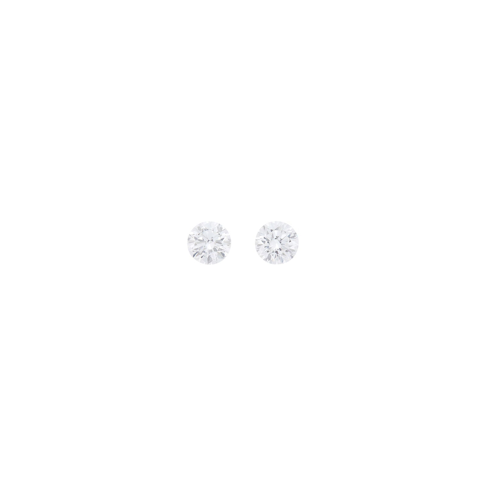 Pair of White Gold and Diamond Stud Earrings (1 of 1)