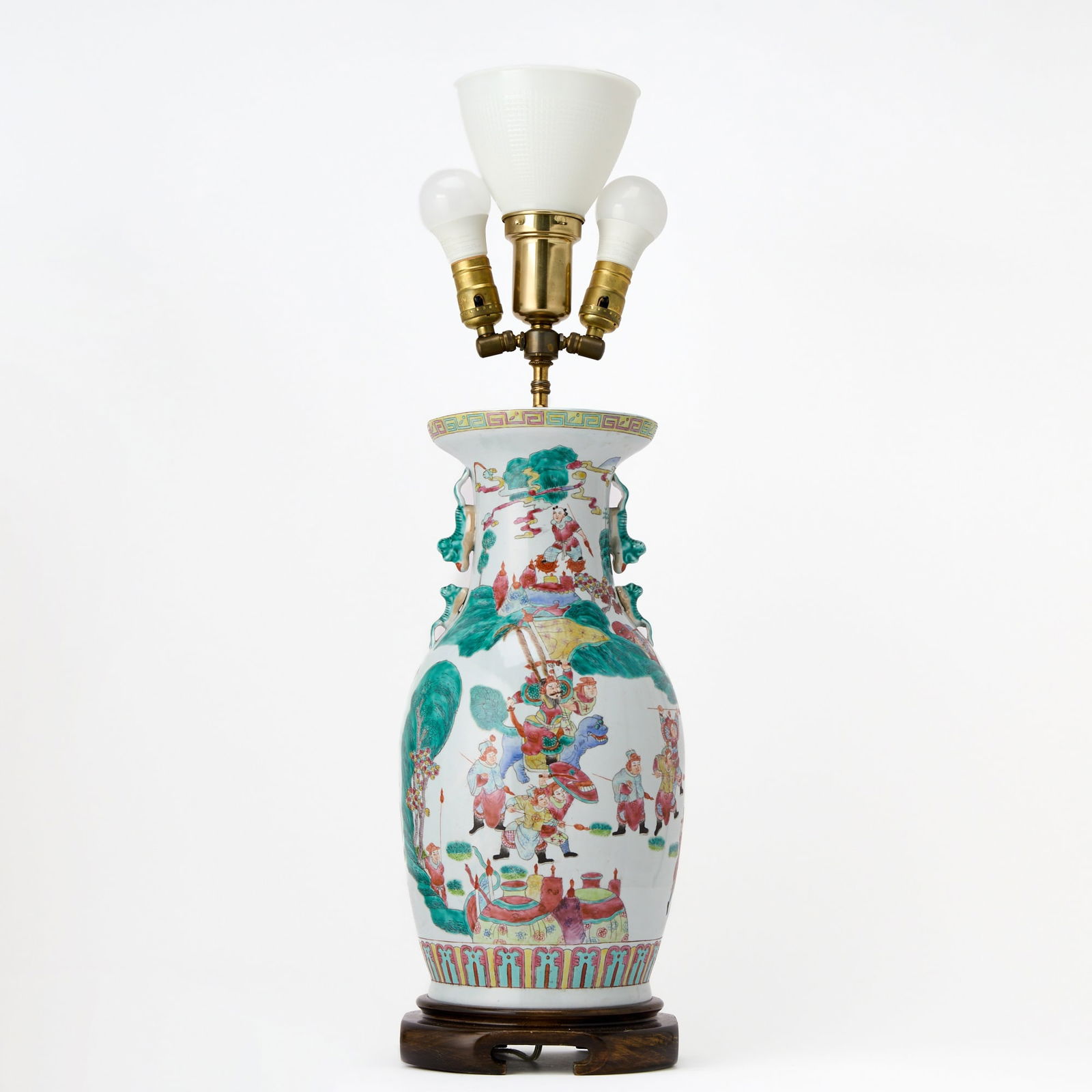 A Chinese Enameled Porcelain Vase 20th Century (1 of 6)