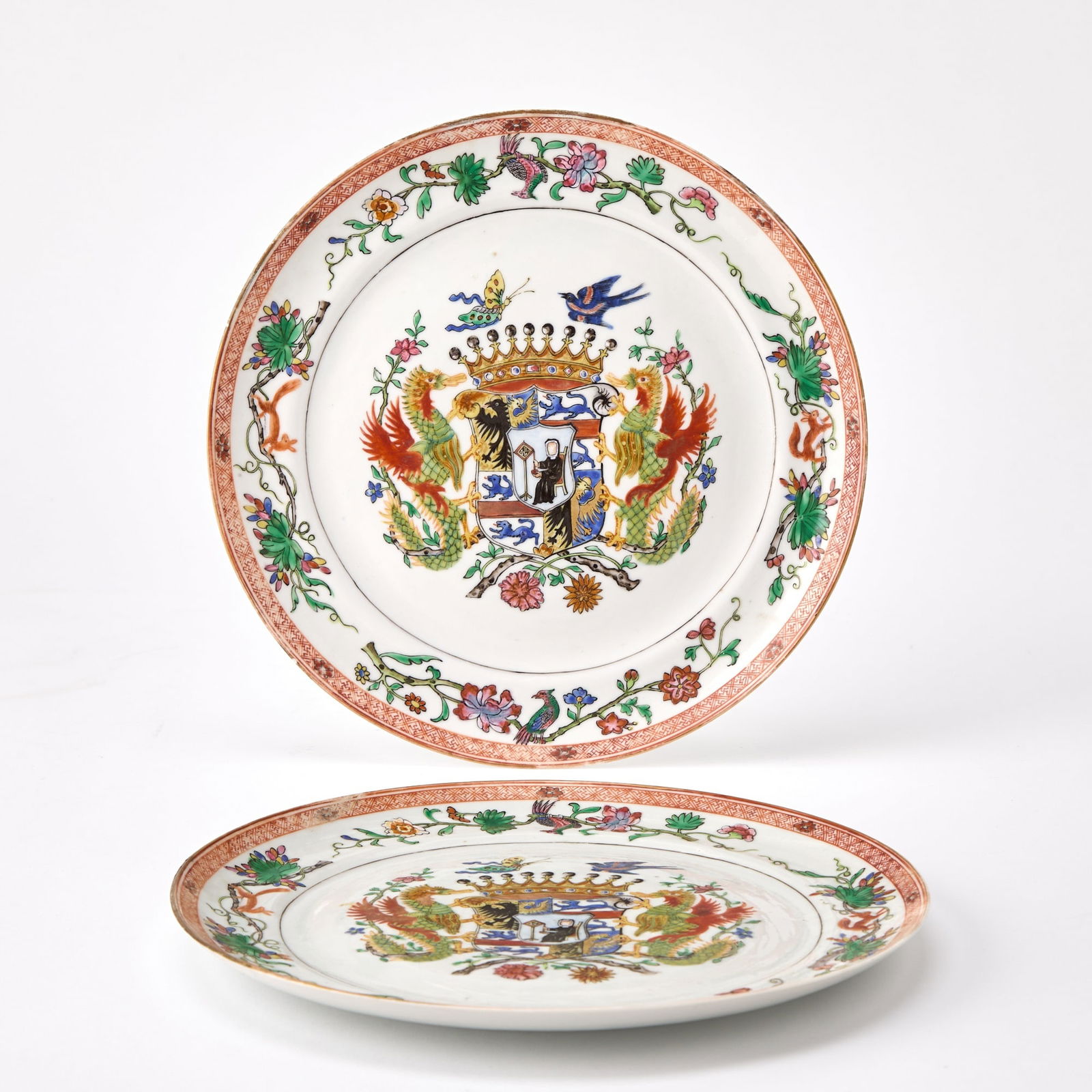 A Pair of Chinese Export Porcelain Dishes Qing Dynasty (1 of 3)