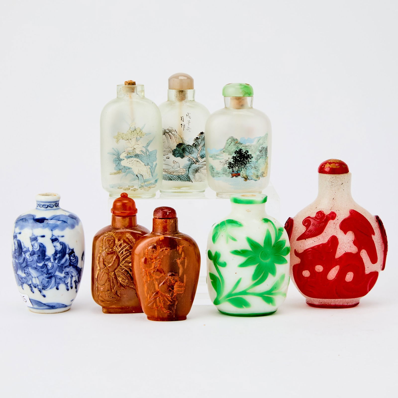A Group of Chinese Snuff Bottles Qing Dynasty and Later (1 of 4)