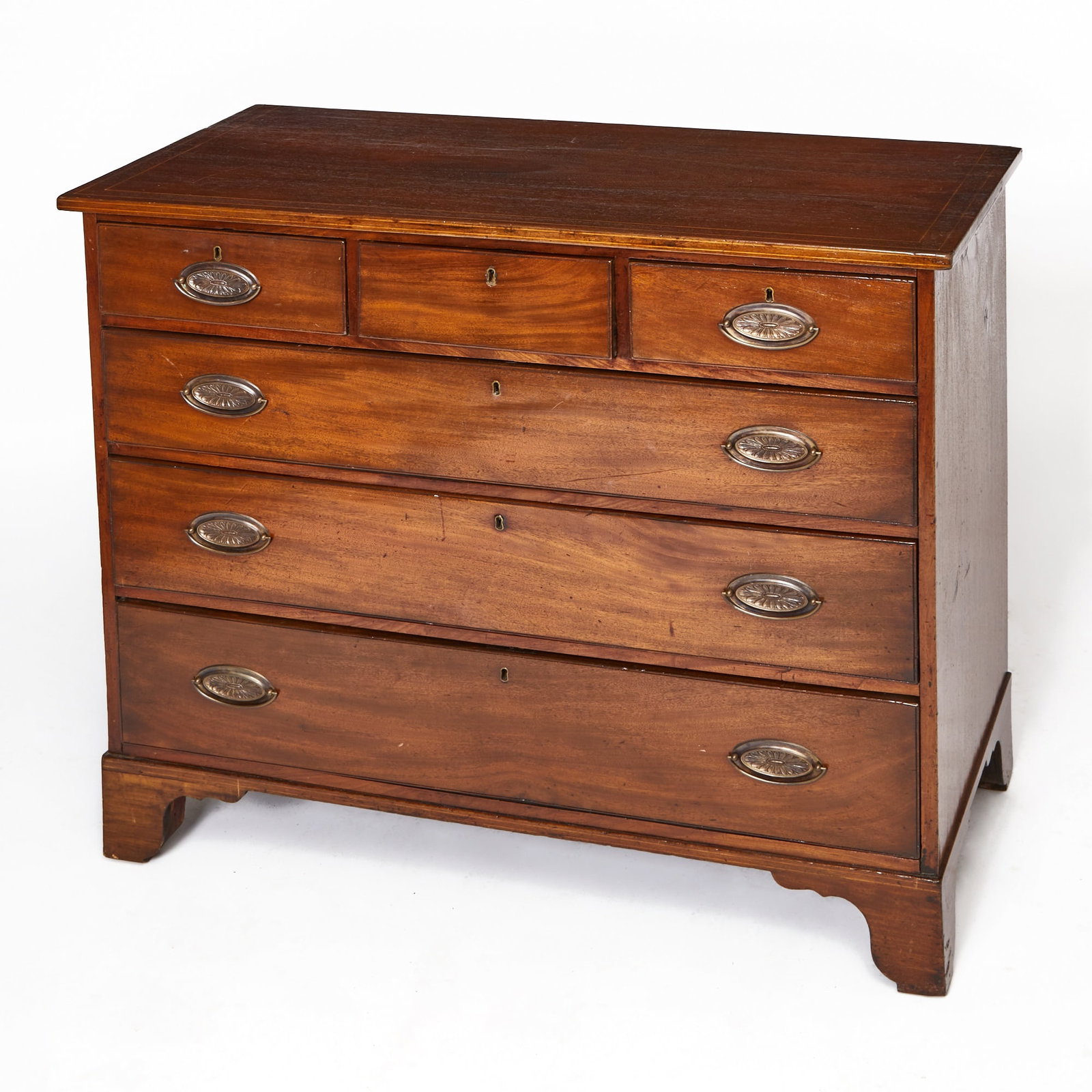 George III Inlaid Mahogany Chest of Drawers (1 of 4)