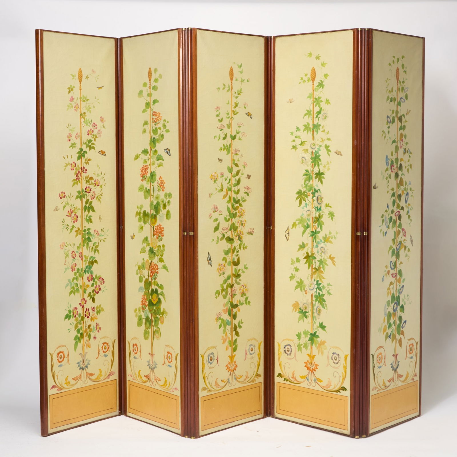 Painted Six Panel Screen (1 of 6)