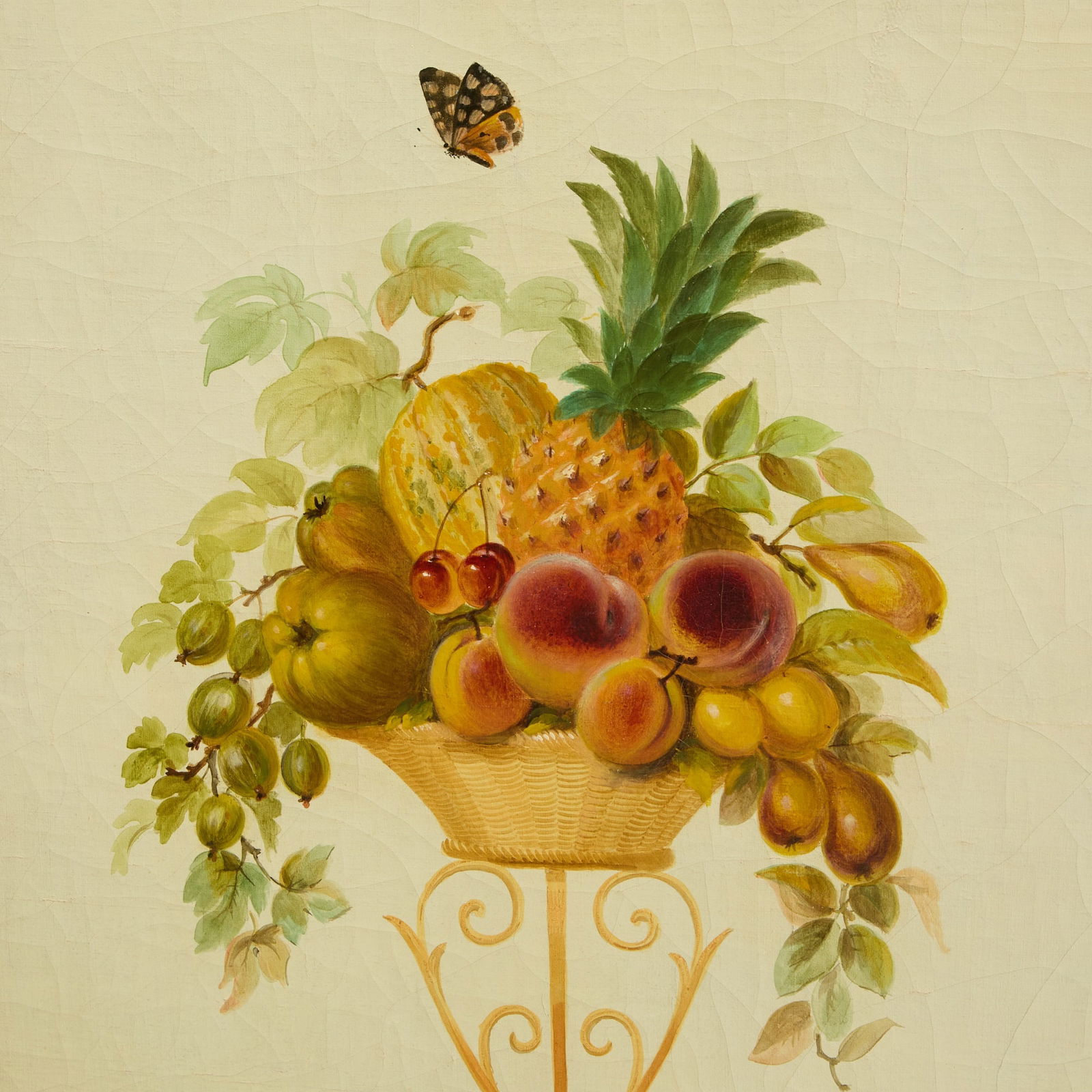 Painted Six Panel Screen - 6