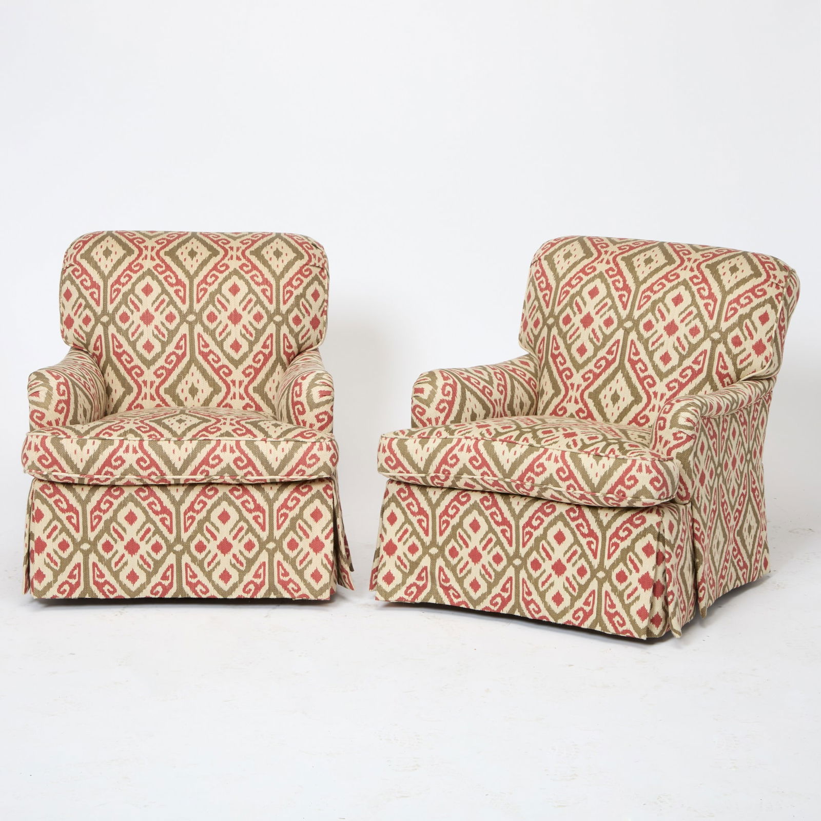 Pair of Upholstered Club Chairs (1 of 4)