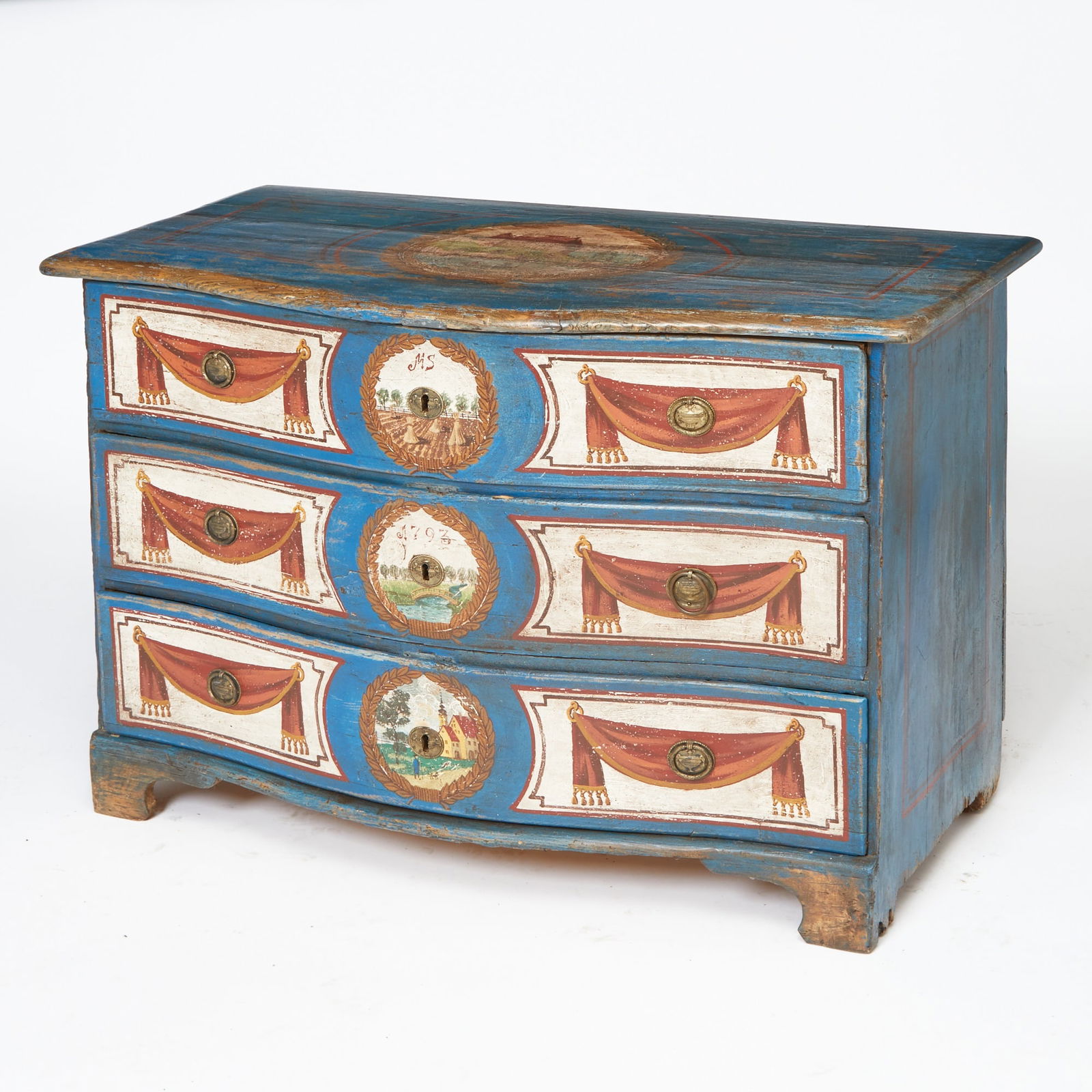 Continental Painted Commode (1 of 6)