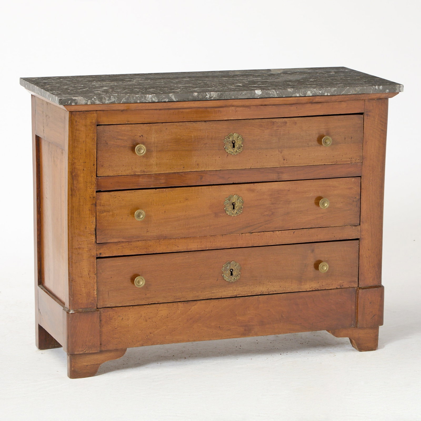 Austrian or East French Neoclassical Walnut Chest of Drawers (1 of 6)